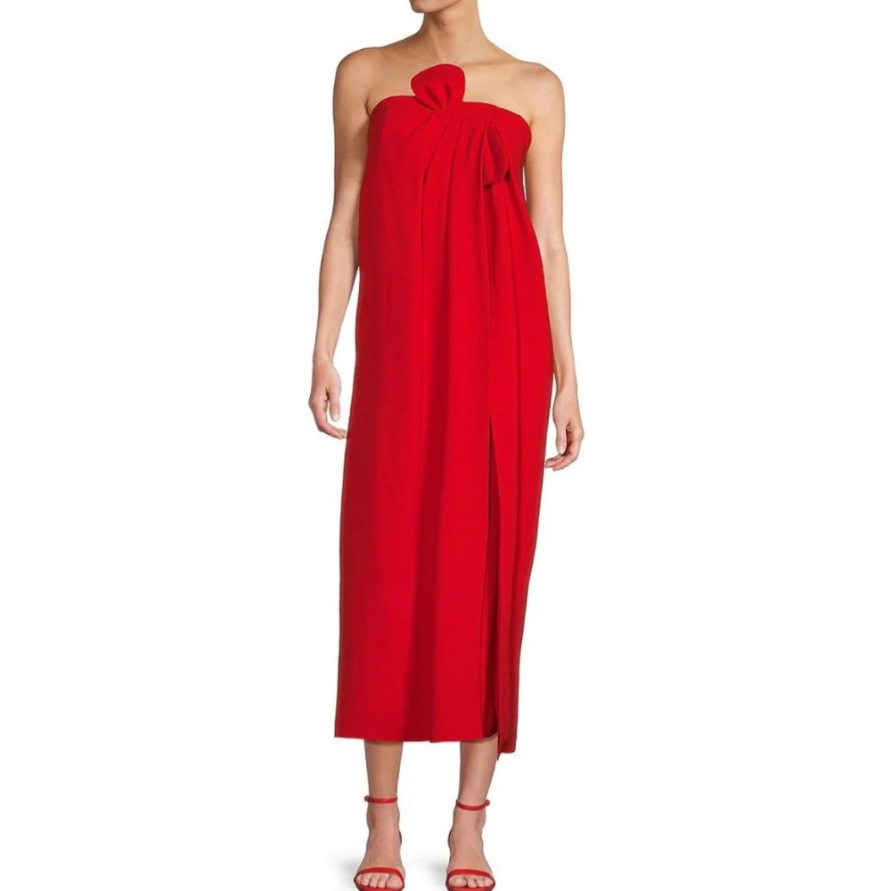 ANTONIO MELANI Red Strapless Sundress